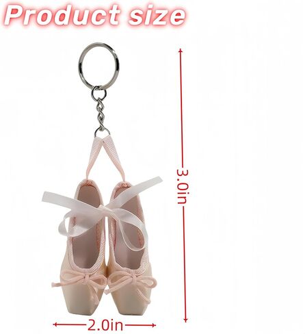 حقيبة الأحذية المفاتيح الباليه بوانت النعال الهدايا النساء الراقصات حقيبة ظهر صغيرة محفظة المجوهرات سحر لطيف الوردي الجمالية مفتاح حامل السائبة الملحقات راقصة الباليه لوازم الحفلات كيرينغ in Kuwait