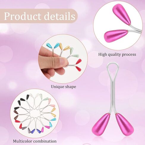 24 Pcs Hijab Pins, Muslim Pearl Scarf Clips Clips Hooks,Rhinestone Brooch Pins Pearl Pins Multicolor Headscarf Pearl Pins for Jewelry Accessories in Saudi Arabia