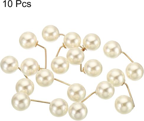 MECCANIXITY Pearl Brooch Pins Metal Faux Pearl Safety Pins Clips in Saudi Arabia