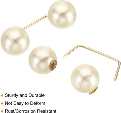 MECCANIXITY Pearl Brooch Pins Metal Faux Pearl Safety Pins Clips in Saudi Arabia
