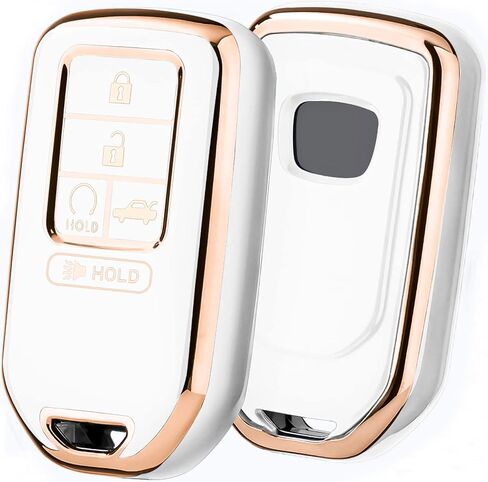 ELOHEI لغطاء Honda Key Fob، حافظة مفاتيح لـ 2015-2021 Honda Accord 2017-2020 CRV Civic Pilot Odyssey Passport Premium Soft TPU Full Protection Key Shell (5 أزرار) in Kuwait