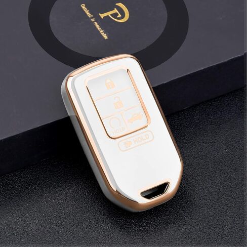 ELOHEI لغطاء Honda Key Fob، حافظة مفاتيح لـ 2015-2021 Honda Accord 2017-2020 CRV Civic Pilot Odyssey Passport Premium Soft TPU Full Protection Key Shell (5 أزرار) in Kuwait