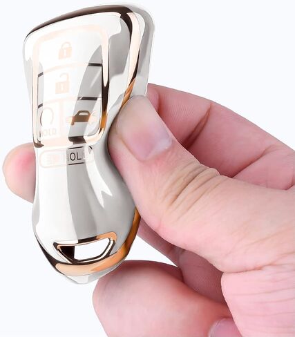 ELOHEI لغطاء Honda Key Fob، حافظة مفاتيح لـ 2015-2021 Honda Accord 2017-2020 CRV Civic Pilot Odyssey Passport Premium Soft TPU Full Protection Key Shell (5 أزرار) in Kuwait