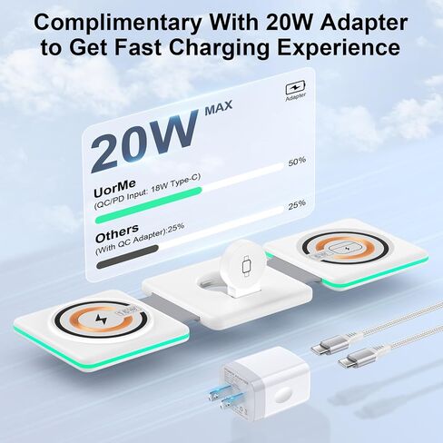 Wireless Charger Samsung Fast Charging Pad, 3 in 1 Wireless Charging Stand for Samsung S24 Ultra S23 FE S22 S21 S20 Note 20 10, Galaxy Watch 5/Pro/4/Active 2/1, Buds/Buds+/Pro/Live/Buds2,with Adapter in Saudi Arabia