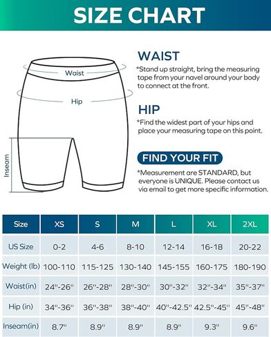 Ewedoos Biker Shorts Women Tummy Control Workout Shorts with 3 Pockets High Waisted Compression Gym Running Yoga Shorts Women in Kuwait