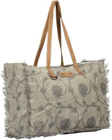 Myra Bag Throng Upcycled Canvas Weekender Bag S-1308 in Saudi Arabia