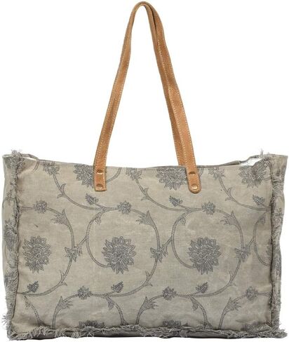 Myra Bag Throng Upcycled Canvas Weekender Bag S-1308 in Saudi Arabia
