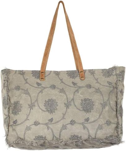 Myra Bag Throng Upcycled Canvas Weekender Bag S-1308 in Saudi Arabia