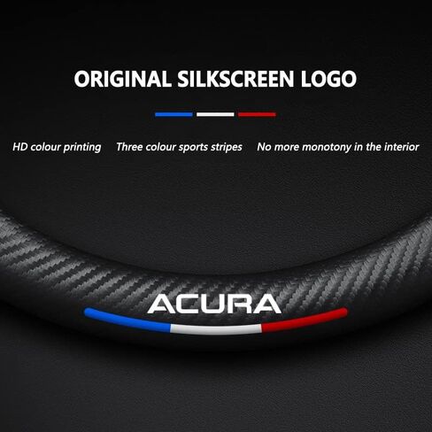 Customized Steering Wheel Cover Compatible with BMW, Premium NAPA Leather&Carbon Fiber Texture Steering Wheel Cover,with 2 Coasters and USB Fast Charging Cable (Black) in Saudi Arabia