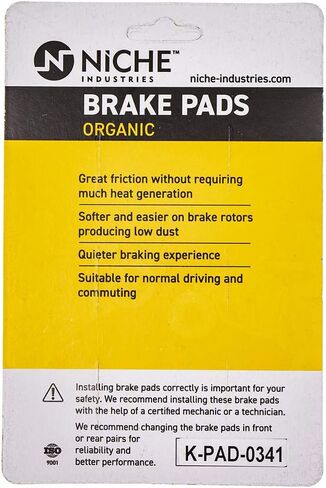 NICHE Brake Pad Set for BMW K1200S K1300S K1300R K1200R 34218541388 Rear Organic in Saudi Arabia