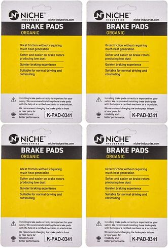 NICHE Brake Pad Set for BMW K1200S K1300S K1300R K1200R 34218541388 Rear Organic in Saudi Arabia