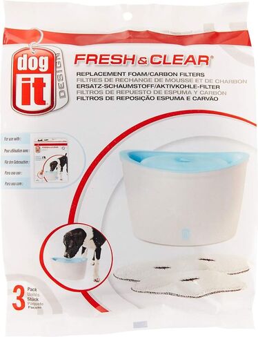 Dogit Fresh & Clear Drinking Fountain, Elevated Dog Water Dispenser, Replacement Pump in Saudi Arabia