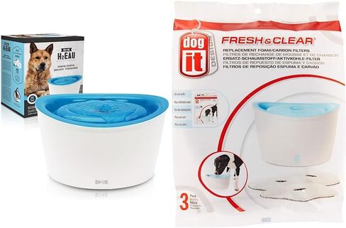 Dogit Fresh & Clear Drinking Fountain, Elevated Dog Water Dispenser, Replacement Pump in Saudi Arabia