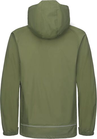 Little Donkey Andy Men's Waterproof Rain Jacket Lightweight Rain Shell Jacket Raincoat with Packable Hood in Kuwait