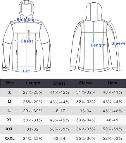 Little Donkey Andy Men's Waterproof Rain Jacket Lightweight Rain Shell Jacket Raincoat with Packable Hood in Kuwait