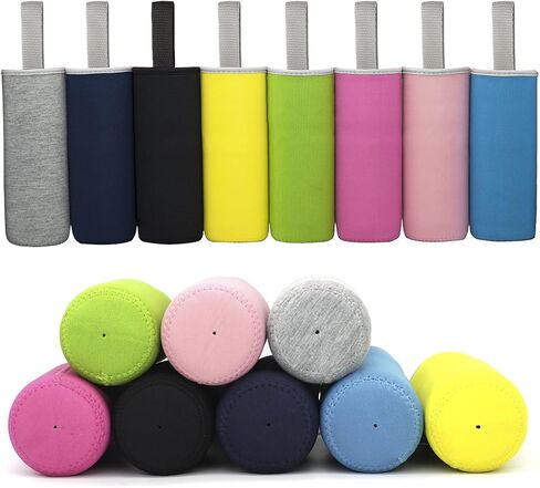 Kvvdi 8 Pack 12 oz - 18 oz Neoprene Water Bottle Sleeve 16.9 oz Insulated Glass Drink Bottle Cover in Saudi Arabia
