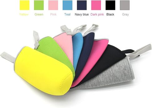 Kvvdi 8 Pack 12 oz - 18 oz Neoprene Water Bottle Sleeve 16.9 oz Insulated Glass Drink Bottle Cover in Saudi Arabia