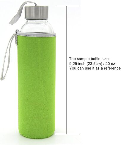 Kvvdi 8 Pack 12 oz - 18 oz Neoprene Water Bottle Sleeve 16.9 oz Insulated Glass Drink Bottle Cover in Saudi Arabia