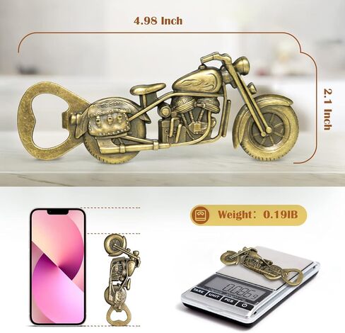 هدايا البيرة للرجال، هدايا عيد الأب الفريدة من نوعها من الابنة والأطفال والزوجة، هدايا عيد ميلاد للرجال للأب والزوج الصديق، فتاحة زجاجات بيرة للدراجات النارية، هدايا لراكبي الدراجات النارية للأب والجد. in Kuwait