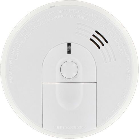 Kidde I4618AC Alarm Hardwire Smoke Detector with 9V Backup and Front Load Battery Door | Model i4618, White in Saudi Arabia