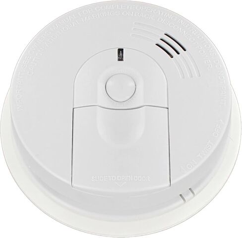 Kidde I4618AC Alarm Hardwire Smoke Detector with 9V Backup and Front Load Battery Door | Model i4618, White in Saudi Arabia