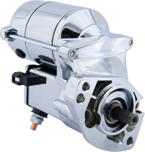 Harley Davidson Chrome Starter Replacement New for 1993-2006 Road King Heritage Softail Dyna Super Wide Glide Ultra Night Train, 3155394A 2280002550 18199N SHD0006C 41052276 in Saudi Arabia