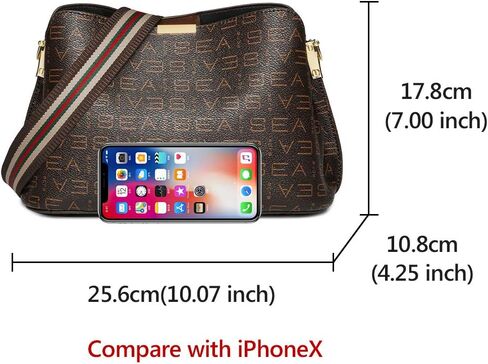 LAORENTOU Vegan Leather Crossbody Bag for Women Monogram Shoulder Bag Leather Purse Ladies Crossbody Cell Phone Bags in Saudi Arabia