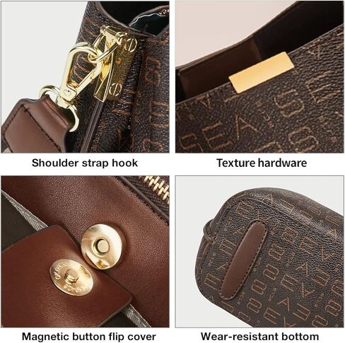 LAORENTOU Vegan Leather Crossbody Bag for Women Monogram Shoulder Bag Leather Purse Ladies Crossbody Cell Phone Bags in Saudi Arabia