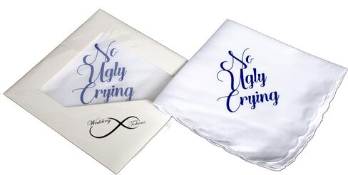 منديل زفاف لا يبكي قبيحًا مع صندوق هدايا متضمن من Wedding Tokens - هدية مثالية لوصيفة العروس in Kuwait