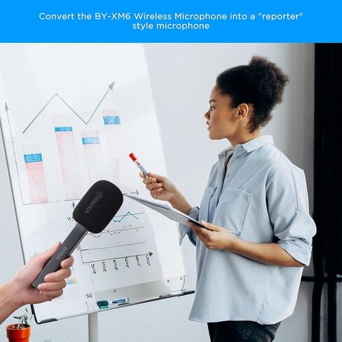 BOYA BY-XM6 BY-WMic5 Wireless Microphones Accessory, Handheld Microphone Holder Stand for BY-XM6 BY-WMic5 TX Transmitter for ENG Interview Report Film Making Video Recording in Saudi Arabia