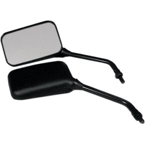 Emgo 20-78257 Matte Black Finish Long Stem Replacement Mirror for Yamaha Deluxe GP - Pair