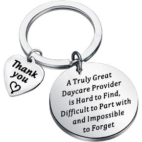 Zuo Bao Childcare Daycare Provider Gift Babysitter Jewelry Daycare Provider Keychain Preschool Gifts for Teachers Gift