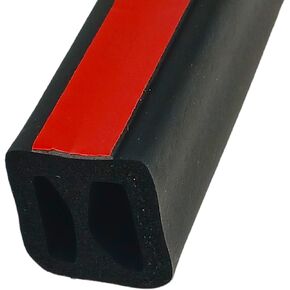 ESI Front Rail Seal XL 5 1/2 'EPDM مطاط لأغطية الشاحنات - يملأ فجوة الارتفاع من 0.488 بوصة إلى 1 بوصة