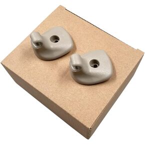 2 PCS Beige Sun Visor Holder Clips Compatible with Dodge Avenger Chrysler 200 Sebring 2008-2015