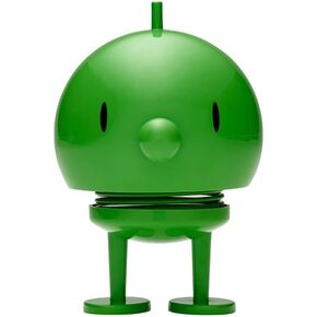 Hoptimist Junior Bumble Girl, Home Decor Ornament - Danish Design, Plastic W/Metal Spring, Medium- Creates cheerful movement- (Green)