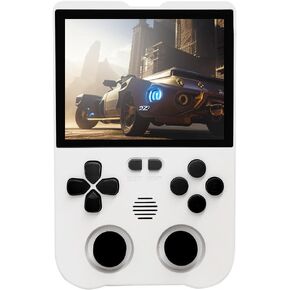 XU10 Handheld Game Console with 3.5 Inch IPS Screen Pre-Loaded 10000 Games, Portable Video Games Console with 3000 mAh Li-po Battery Easy-to-use System Updated Chip (Gray)