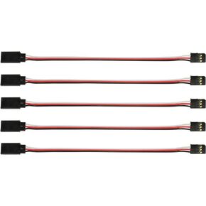 6" / 150mm Futaba Style Servo Extension - 5 Pack - Apex RC Products #1005