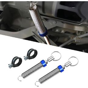 2PCS Car Lift Spring for Trunk, Car Trunk Lid Spring, Adjustable Anti-Breakage Auto Car Trunk Boot Lid with 2 Clamps, Universal Stainless Steel Car Trunk Accessory Replacement for SUV Truck RV