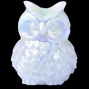 1.9 Inch Black Obsidian Owl Statue Owl Figurine Home Decor, Healing Crystal Cute Decor Figurines,Sculpture Hand-Carved Gemstones,Bedroom Office Spiritual Gift, Owl Gifts for Women Men