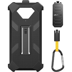 Ulefone Armor X13 Multifunctional Protective Case Original TPU Black Case Armor X13 with Back Clip Carabiner