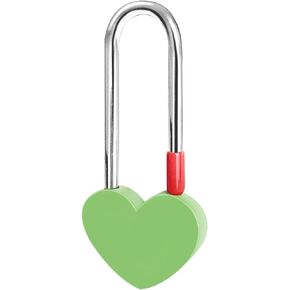Keyless Love Lock Single Heart Padlock,Pink 3.5" 50mm Love Padlock for Lovelock Bridge, Wishing Tree(NO Key)