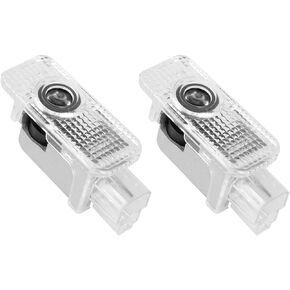 2 Pcs Never Fade Door Lights Logo, Ghost Shadow Welcome Puddle Projection Light Compatible with A3/A4/A5/A6/A7/A8/Q3/Q5/Q7/R8/TT/RS/SQ5/SQ8- (4 Rings)