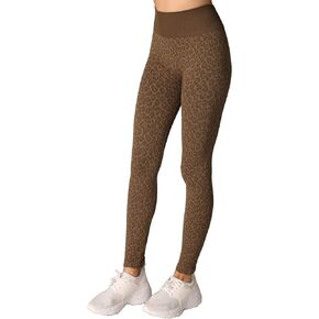 بنطال ضيق نسائي من NIKIBIKI بدون خياطة على شكل جلد الفهد، صُنع في الولايات المتحدة الأمريكية، مقاس واحد in Kuwait