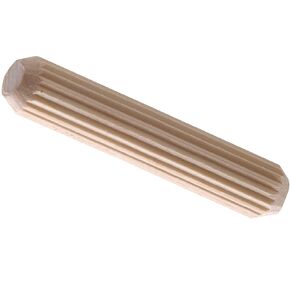 Pinehurst Crafts 3/8 Inch x 2 Inch Fluted Wood Dowel Pins, Great for Furniture, Cabinetry and Crafts Projects, Pack of 200