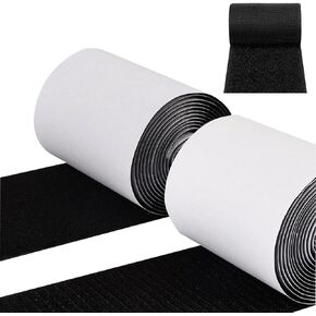 خطاف وحلقة لاصق ذاتي اللون أسود مقاس 4 × 5 بوصات، شريط تثبيت قوي صناعي، ظهر لاصق، للاستخدام الداخلي أو الخارجي، يحمل 10 رطل. شديدة التحمل، سهلة القطع إلى الطول المطلوب in Kuwait