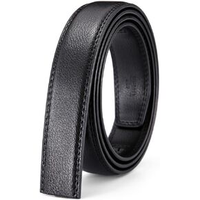 men's belt ratchet belt for men 30mm 1 1/8" wide fit 35mm automatic buckle, replacement belt without buckle