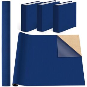 Geyoga Book Cloth for Book Binding 40 x 16 Inch Self Adhesive Book Cover Fabric Book Binding Cloth Archival Bookbinding Supplies for Books Album Scrapbooking Documents (Black)