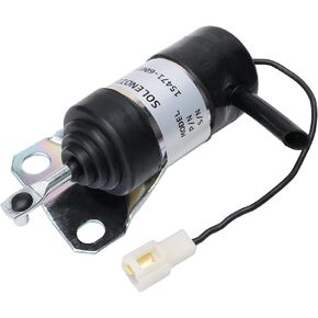 MaySpare 052600-1000 Denso Stop Solenoid 15471-60010 Kubota Fuel Shut Off Solenoid for B1250 B1750 L2900 L4200 12VDC