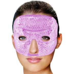 قناع العين للوجه بالهلام البارد من فومي | معطر باللافندر | قناع الثلج للصداع النصفي وتخفيف التوتر | يقلل من انتفاخ العينين والهالات السوداء | ظهر قماش | قابلة للتجميد، وقابلة للاستخدام في الميكروويف in Kuwait