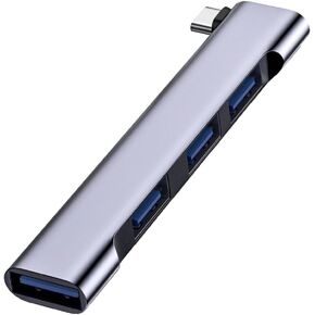 USB C Hub for Laptop, Portable Ultra-Slim Type-C to USB Hub Multiport Adapter with USB 3.0 Port, USB C Expander for MacBook Pro/Air, Surface Pro, Keyboard, Flash Drive (USB C Hub 4 in 1)